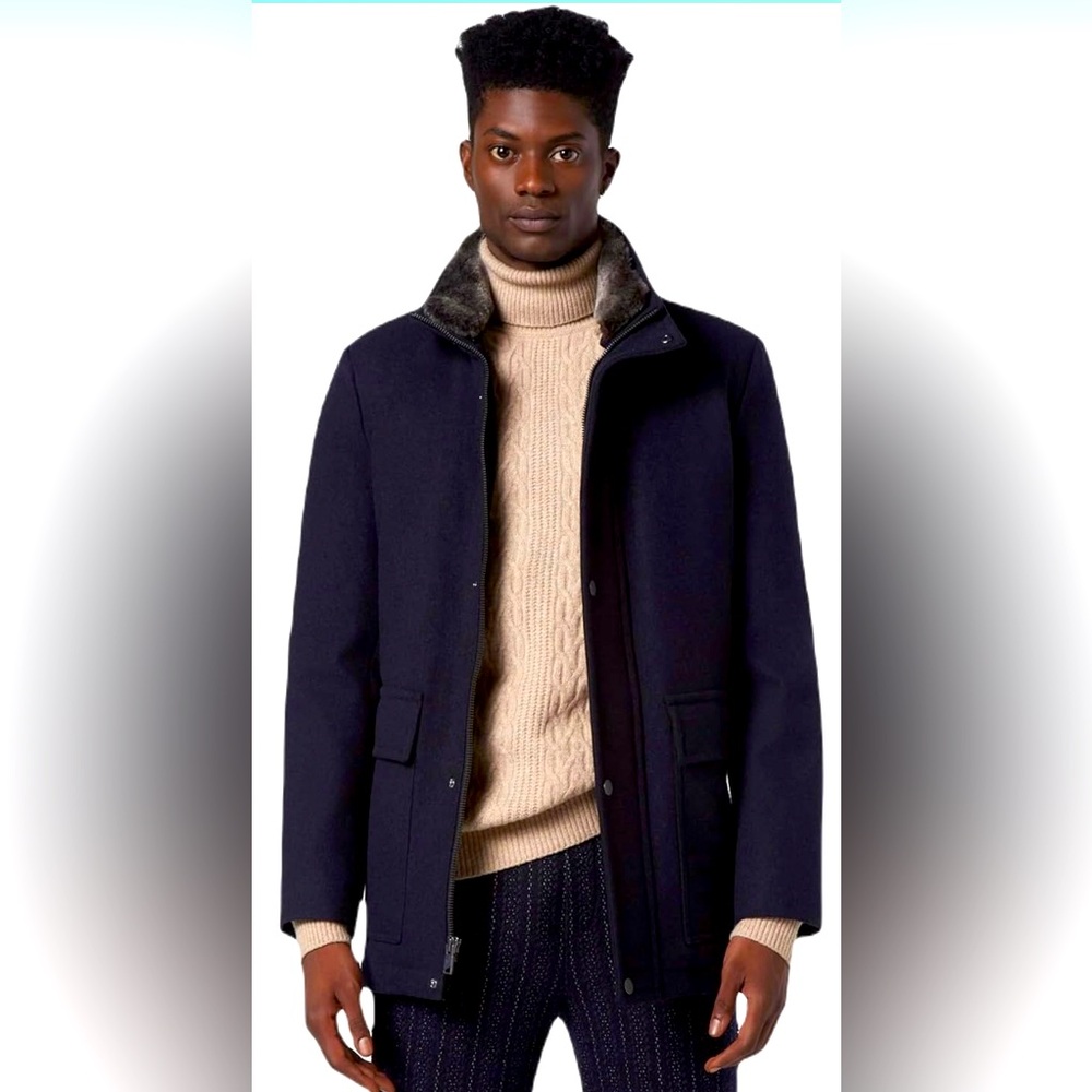NWT Andrew Marc Men's Navy Softshell XL Jacket